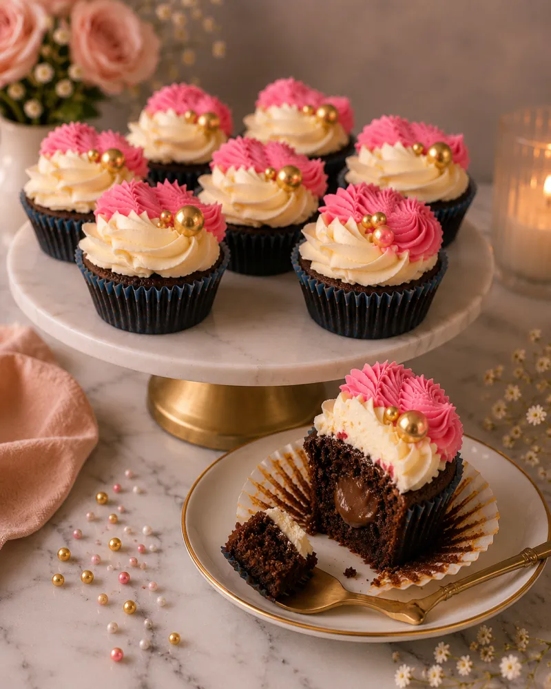 12 chocolate cupcakes 