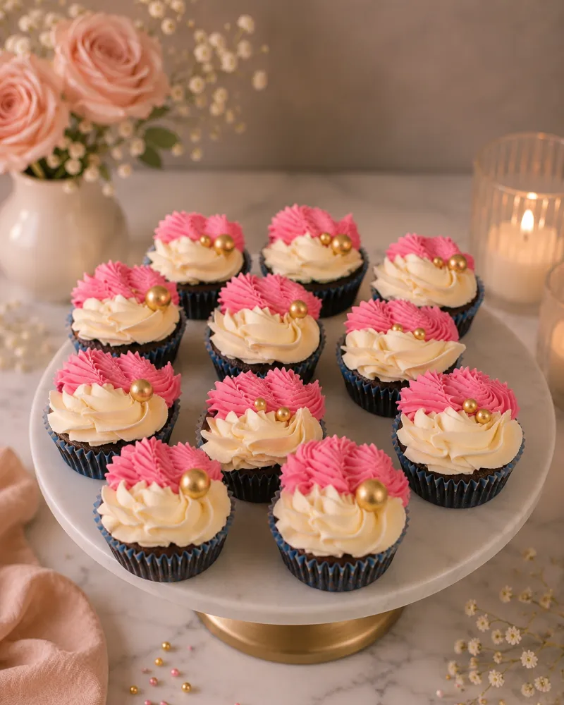 12 chocolate cupcakes 