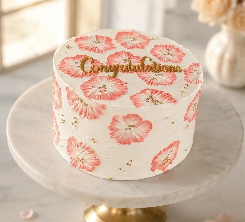 Congratulatory cake