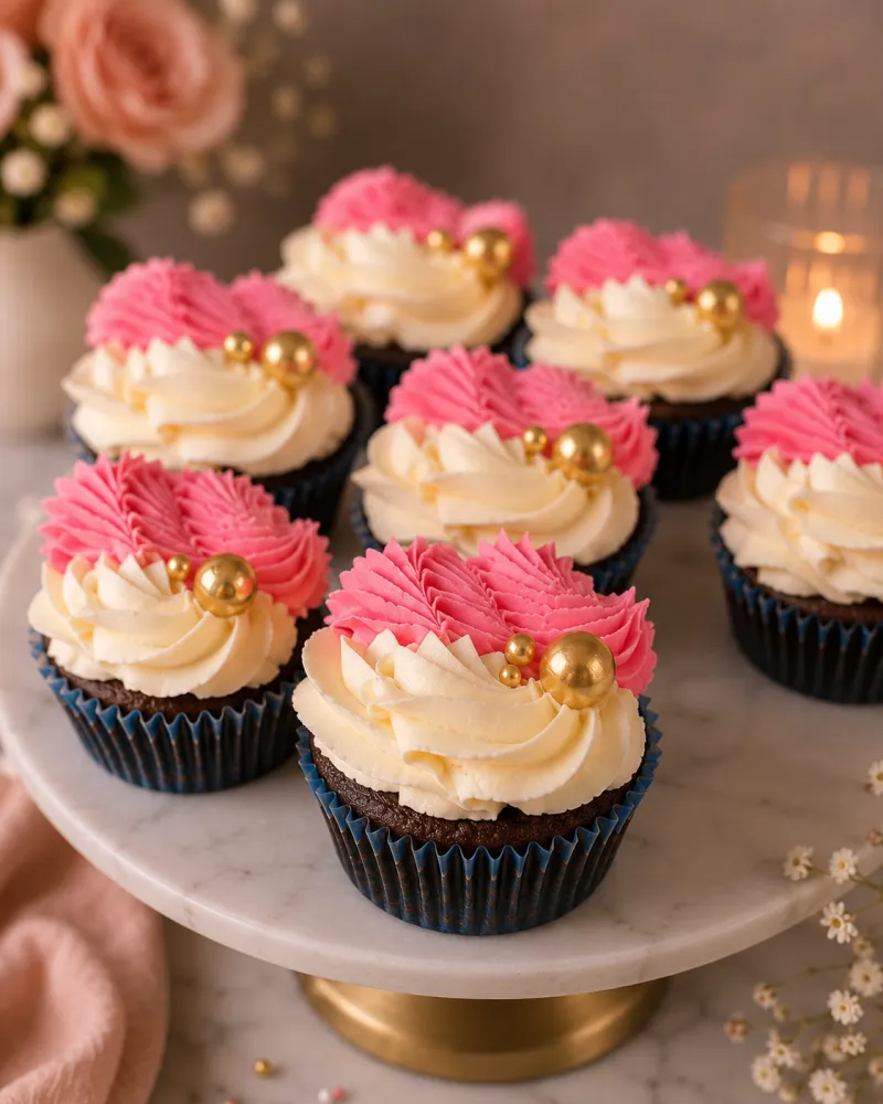 12 chocolate cupcakes 