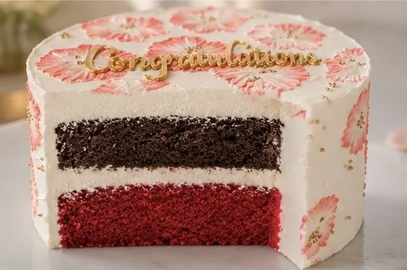 Congratulatory cake
