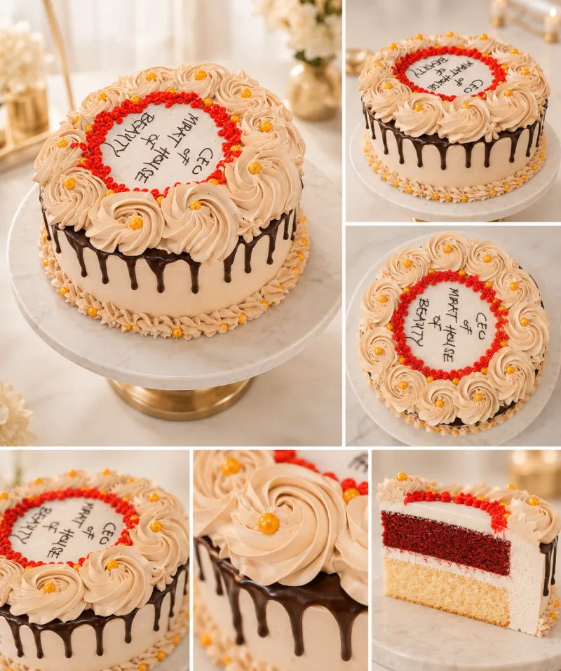 Velvet vanilla cake 