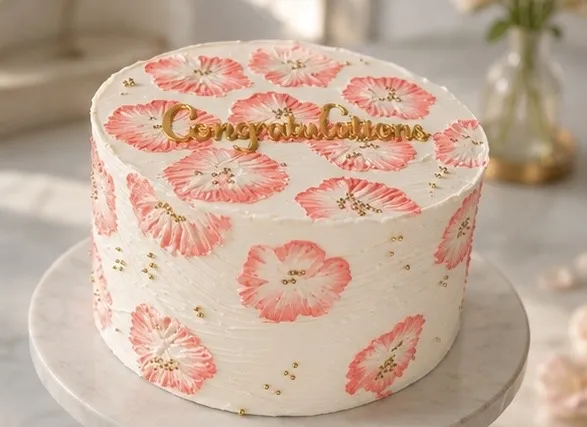 Congratulatory cake