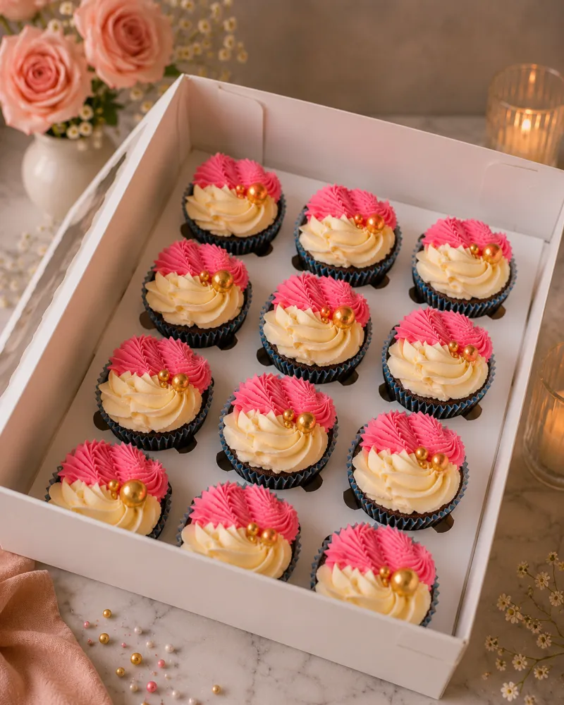 12 chocolate cupcakes 