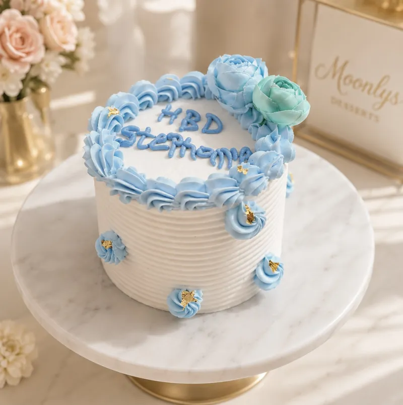 Red velvet vanilla cake